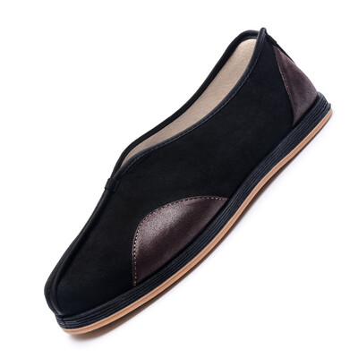

Cloth cloth old Beijing shoes shoes men&39s shoes traditional Chinese wind kung fu shoes round mouth non-slip middle-aged retro shoes 63X-0117 black 39 yards