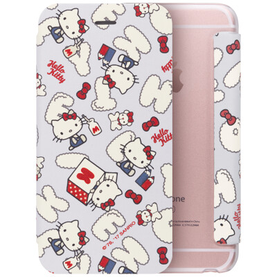 

Плюс отличная серия Hello Kitty iPhone6 ​​/ 6с плюс раскладушка оболочки / защитный рукав милый мультфильм флип кожаный вату Katie Gray