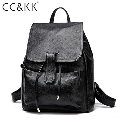 

CC&KK Xi Erkai simple and stylish shoulder bag backpack female first layer of leather shoulder bag 8041