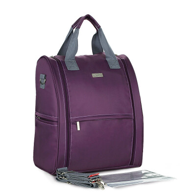 

Insular (Insular) 10029 fashion multi-functional large-capacity shoulder Mummy bag shoulder oblique shoulder mother mother baby go out backpack purple