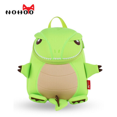 

NOHOO Dragon Kids Baby Cartoon Waterproof School Bags 3D Animals Backpack for Girls Boys Toddler Orange Green School Bags