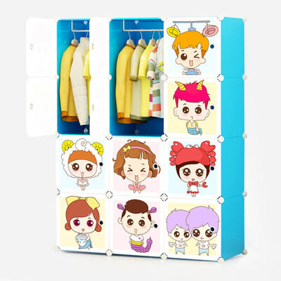 

Kouxiao constellation series of environmentally friendly resin cartoon simple wardrobe combination wardrobe resin storage cabinet double wardrobe storage cabinet 12