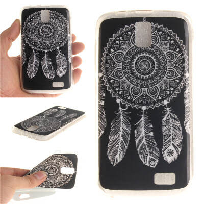 

Black wind chimes Pattern Soft Thin TPU Rubber Silicone Gel Case Cover for Lenovo A328