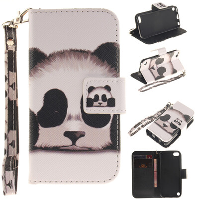 

Panda Design PU Leather Flip Cover Wallet Card Holder Case for iPad Touch 5/6