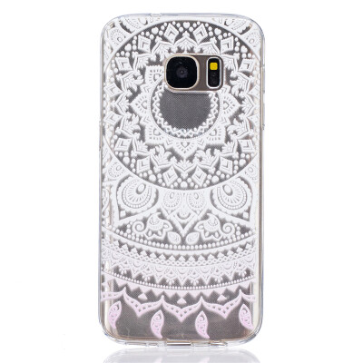 

White pattern Pattern Soft Thin TPU Rubber Silicone Gel Case Cover for SAMSUNG GALAXY S7