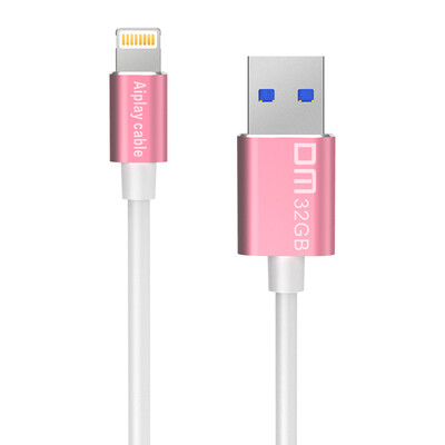 

Дважды линия короткохвостая диск DM Aiplay Pro 128G Apple, телефон U диск USB3.0 компании Apple MFi сертификации официальный iPhone и IPad ИМАК U (Тиран золото)