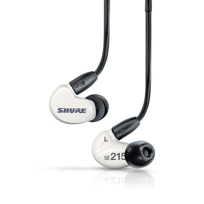 

Shure Shure SE215m + SPE Мощный сабвуфер Наушники HiFi Провод управления Мобильный телефон Гарнитура Callpad White
