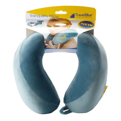 

TRAVEL BLUE Fordable / Inflatable Travel Pillow U Shape Neck Pillow Includes a Handy Travel Bag