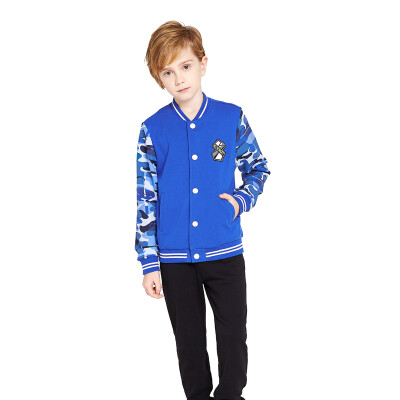 

Balbara (BALABALA) children's clothing boy set in the boy boy baseball children's two-piece suit male 28041171102 purple blue 165