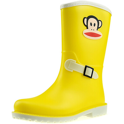 

[Супермаркет] PaulFrank Jingdong рот обезьяны г-жа моды дождя сапоги сапоги в трубе цвет воды обувь розовый 36 ярдов PF1003
