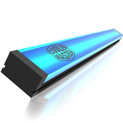 

CoolerMaster blue LED strip SATA interface magnetic base uniform light