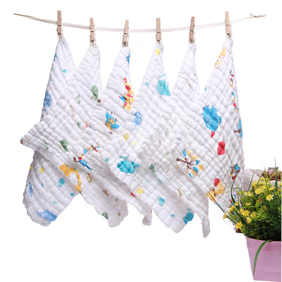 

hi hi baby gauze baby mouth towel towel washed gauze baby towel towel newborn rubbing scarf towel 6 layer thick section 30 30CM6 strip