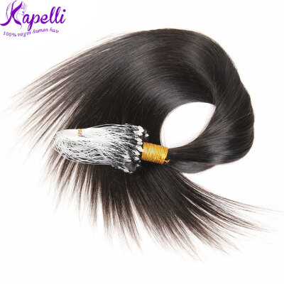 

Micro Loop Human Hair Extensions Straight Cabelo Humano 100g/lot Human Hair Micro Rings Extensions 100g Micro Loop Hair Extensions