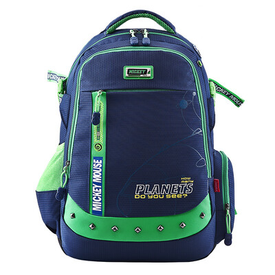 

Disney Elementary Schoolboy High School Students High School Backpack High Grade Large Capacity Leisure Bag Boy Child Bag DB96108A Dark Blue Green