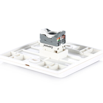 

AMPCOM AMPCOM network module to avoid engineering grade gold-plated super five network cable connector white