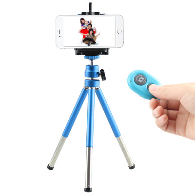 

The weather is good host desktop mini tripod + phone clip + Bluetooth self-timer Apple / Andrews / net red video Gopro self-timer travel movie good partner wine red