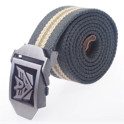 

Shanglong Transformers Canvas Belt Military Style Casual Army Outdoor Belt 120cm