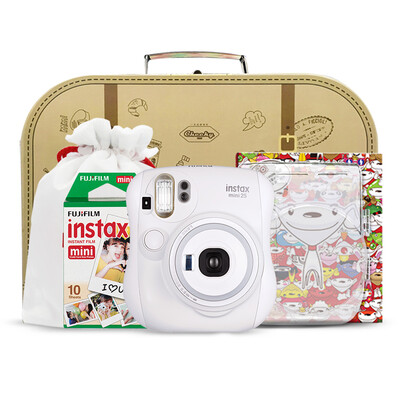 

Fuji (FUJIFILM) INSTAX камера изображения MINI25 белая камера пользовательская подарочная коробка