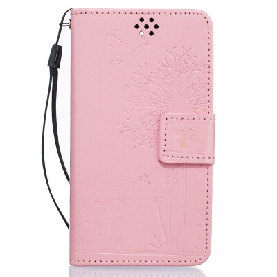 

Pink Lovers and Dandelion Style Embossing Classic Flip Cover with Stand Function and Credit Card Slot for SONY Xperia Z3 Compact/MINI