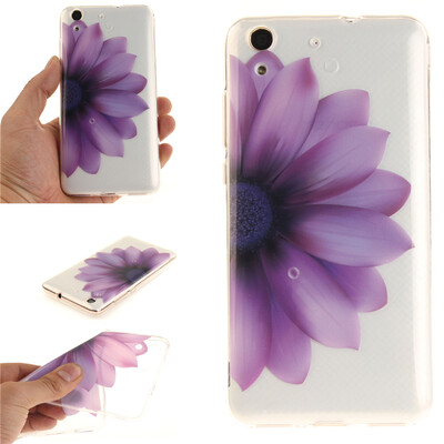 

Half flower Pattern Soft Thin TPU Rubber Silicone Gel Case Cover for HUAWEI Honor 5AY6 II