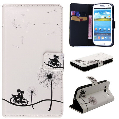 

Bike&dandelion Design PU Leather Flip Cover Wallet Card Holder Case for SAMSUNG Galaxy S3 i9300