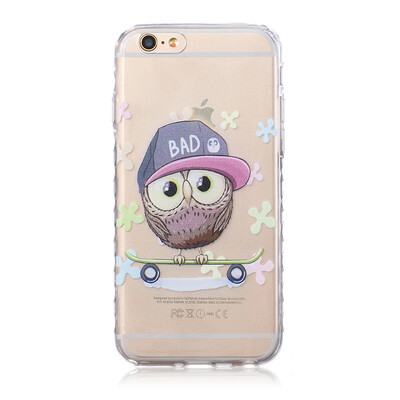 

Owl Pattern Soft Thin TPU Rubber Silicone Gel Case Cover for IPHONE 6/6S