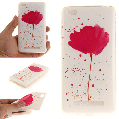 

Purple orchid Pattern Soft Thin TPU Rubber Silicone Gel Case Cover for XIAOMi RedMi 4A