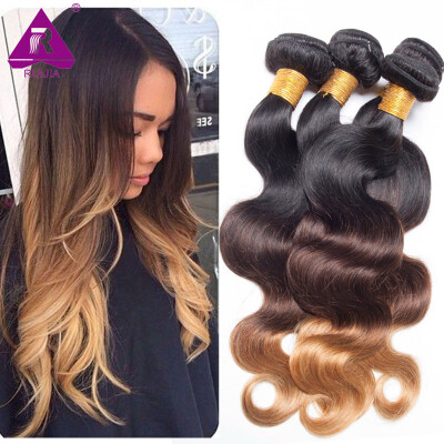 

Indian body wave 4 bundles 1b 4 27 indian ombre hair ombre body wave human hair extensions 3 tone ombre weave bundles 22 24 26inch