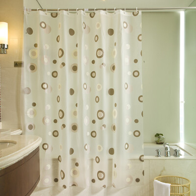 

Jingdong supermarket] the United States and the United States and black and white box thick PEVA shower curtain waterproof mold pans (180 * 200CM