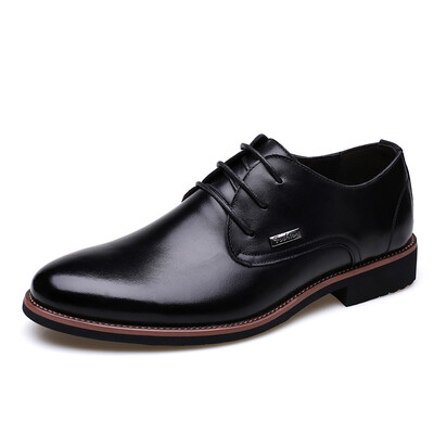 

Yichi EGCHI leather shoes men&39s business casual fashion wear-resistant leather shoes male 8096 black 42