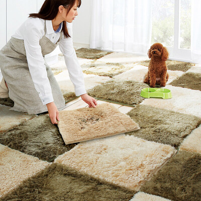 

Meiya living room bedroom full shop checkered carpet 40 40cm linoleum 4 pcs