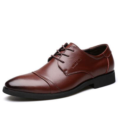 

Yicki EGCHI Dress shoes men's business casual fashion wear-resistant shoes 9614 black 42