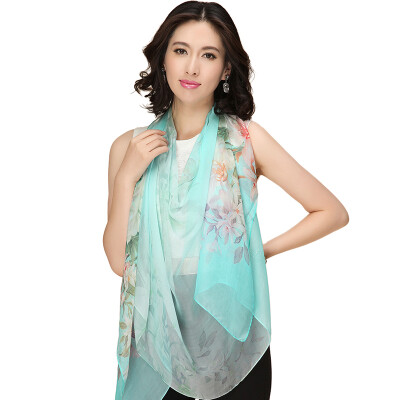 

Jingdong supermarket] Shanghai story (STORY Of SHANGHAI) fragrance white jade silk scarves female spring silk shawl scarf