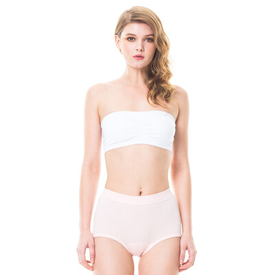 

[Jingdong supermarket] three guns [3] women's cotton underwear cotton ribs stretch female briefs shallow jade + light jade + light warm powder M