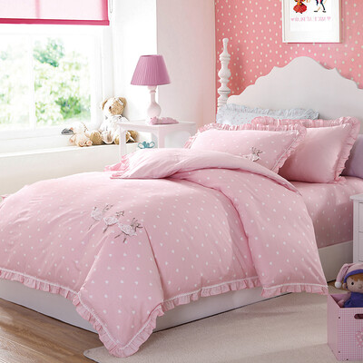 

Meng Jie baby M · JBABY bedding suite princess cotton printing three-piece 12 meters bed Linda dance 150 200cm