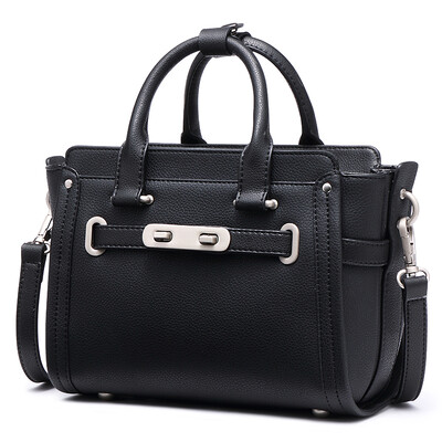

L&39ALPINA Alpina kangaroo fashion leather handbag handbags wild Korean version of the shoulder trend diagonal package 662011014 black