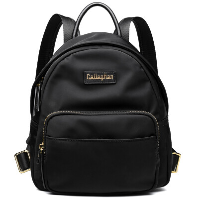 

Callaghan (CallagHan) canvas shoulder bag female fashion leisure Korean bag daily travel backpack KW6162051 black