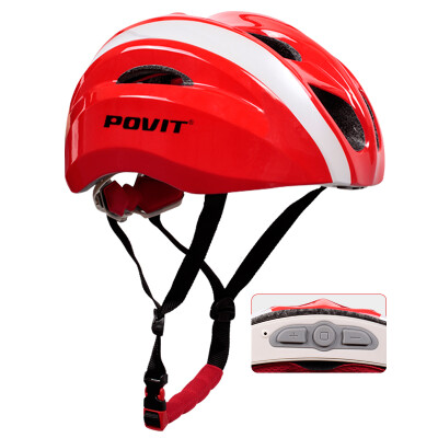 

Puma special POVIT bike Bluetooth smart helmet can answer the phone light helmet sports protection helmet outdoor riding equipment accessories red