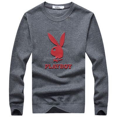 

Playboy PLAYBOY свитер мужчин мода случайные шею длинный рукав футболку 16045PL1910 темно-серый XL