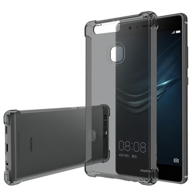 

ESCASE Huawei P9 Plus mobile phone shell Huawei P9Plus mobile phone case TPU all-inclusive air bag drop soft shell through black