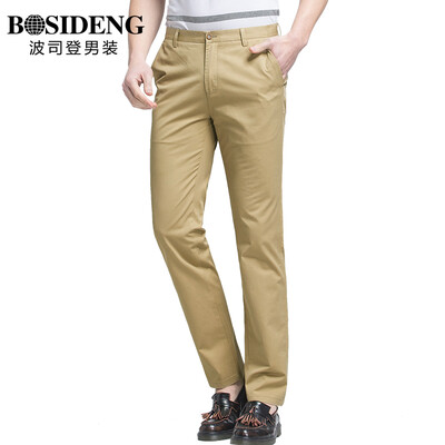 

Bosideng Men's BOSIDENGMAN male Korean version of the nine pants pants feet nine pants 1262B19108 wine red 34