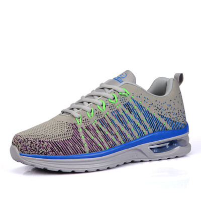 

JIN BEILE (JINBEILE) flying knitting men's hiking shoes cushion cushioning outdoor sports shoes light breathable cross-country running shoes JB JBL1521 blue 39 yards