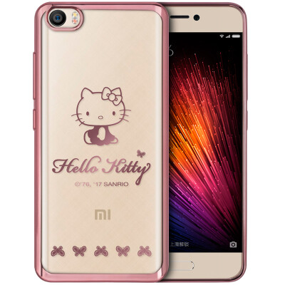 

You Plus Hello Kitty Series millet 5 phone shell / protective cover plating thin shatter-resistant soft shell small naughty