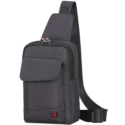 

【Jingdong Supermarket】 SVVISSGEM chest bag cotton and linen fashion shoulder Messenger bag chest bag outdoor leisure package travel bag men and women iPad mini bag SA-9859 gray