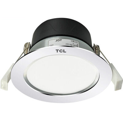 

TCL Downlight Светодиодный прожектор 3w5w7w Полный комплект потолочного освещения Свет крупного рогатого скота Малый прожектор Яркий серебристый 5W Теплый белый 85-95 мм отверстие