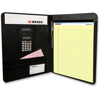 

Caesar KAISA Manager clip red leather A4 multi-function office business folder outside the plug leather leather material folder