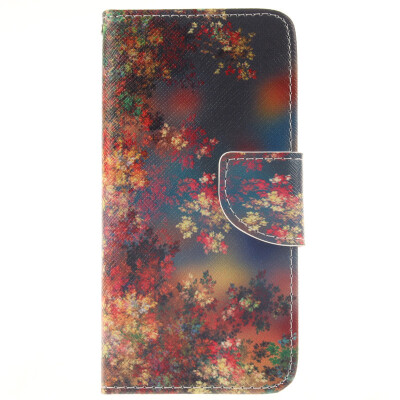 

Colorful flowers Design PU Leather Flip Cover Wallet Card Holder Case for IPHONE 6/6S