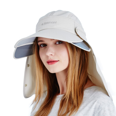 

Jingdong Supermarket] Kemmon (Kenmont) km-3274 summer stretch sunscreen sun hat female cover outdoor cycling sun climbing empty top hat shallow khaki