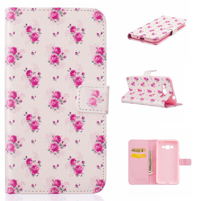 

Little Rose Design PU Leather Flip Cover Wallet Card Holder Case for SAMSUNG GALAXY Grand Prime G530