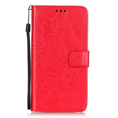 

Red Flower Design PU Leather Flip Cover Wallet Card Holder Case for HUAWEI HONOR 5X